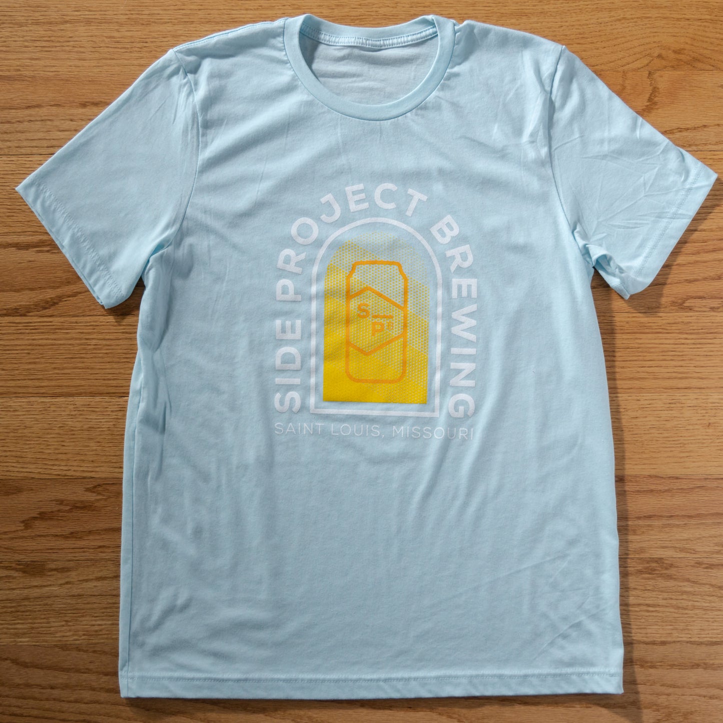 Arch Logo T-Shirt - Heather Ice Blue (Large Only)