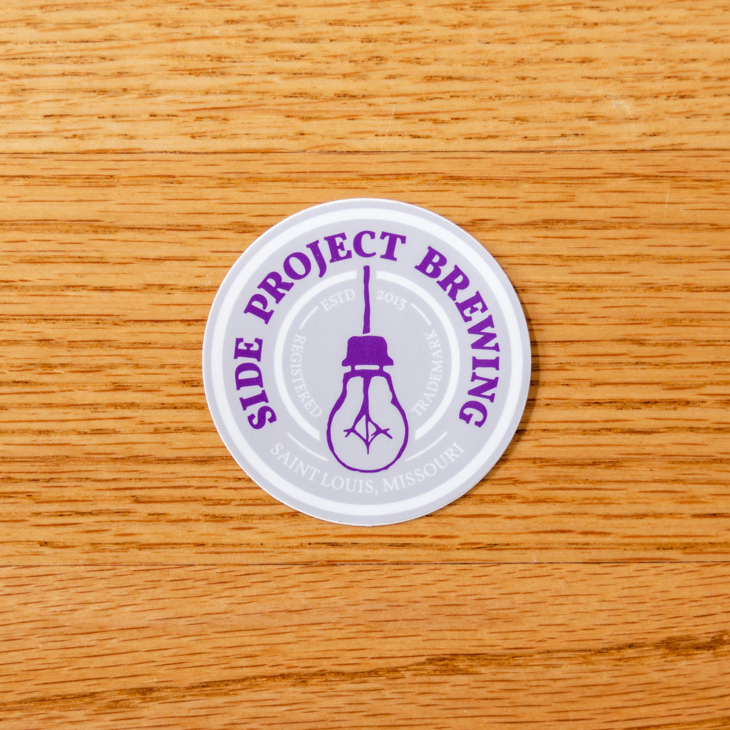 Lilac & Dark Purple Circle Sticker
