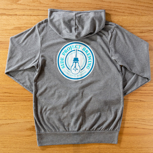 Circle Logo Light Weight Hoodie - Grey (XL Only)