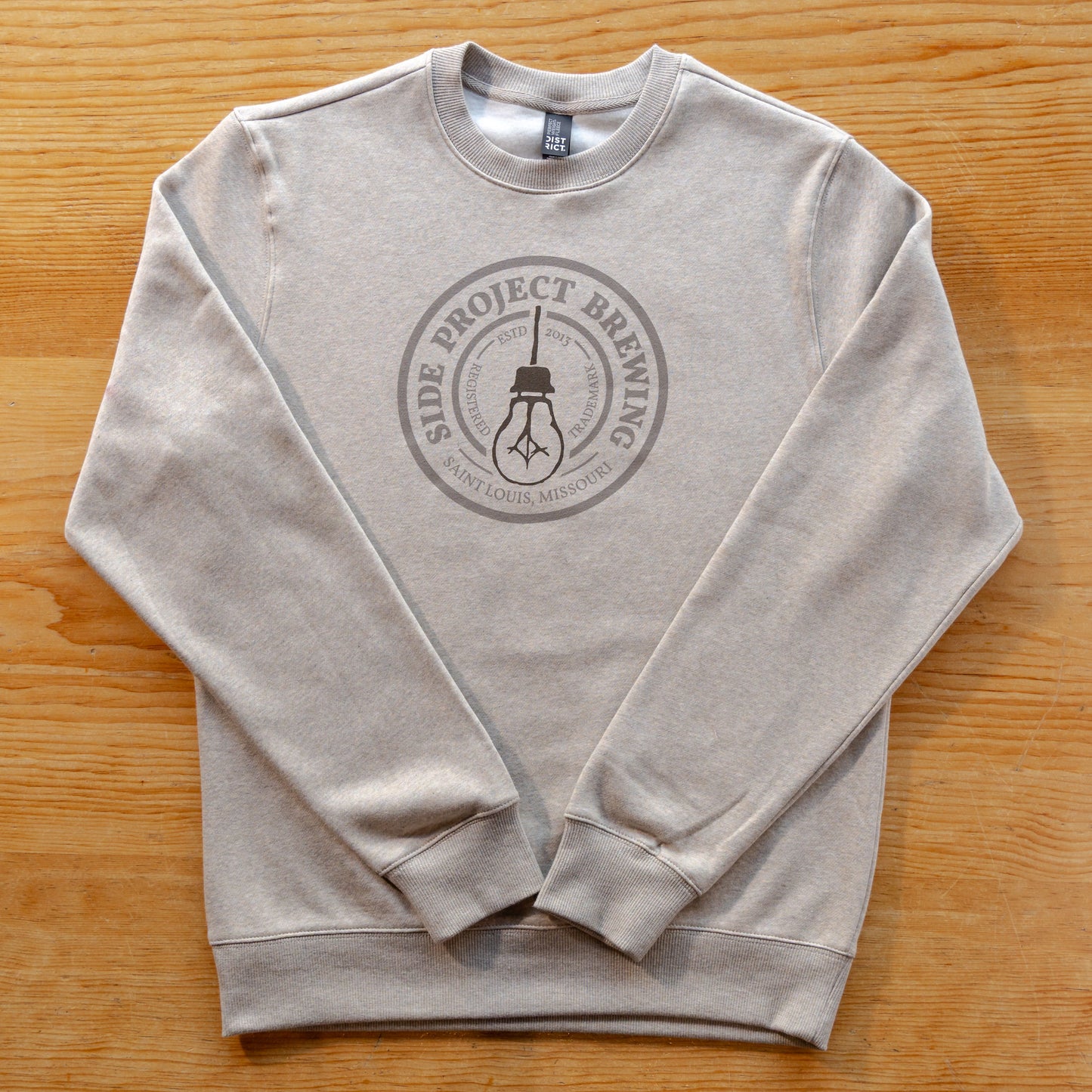 Circle Logo Crewneck - Heathered Latte