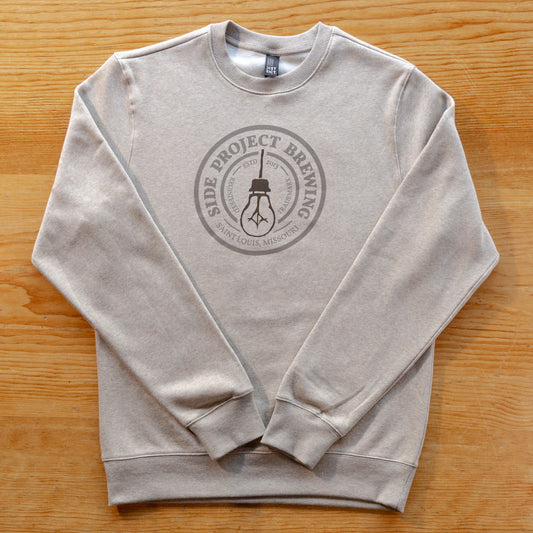 Circle Logo Crewneck - Heathered Latte