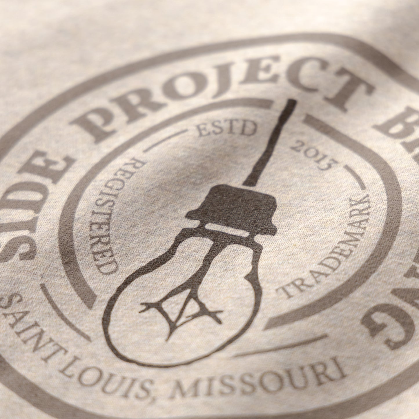 Circle Logo Crewneck - Heathered Latte