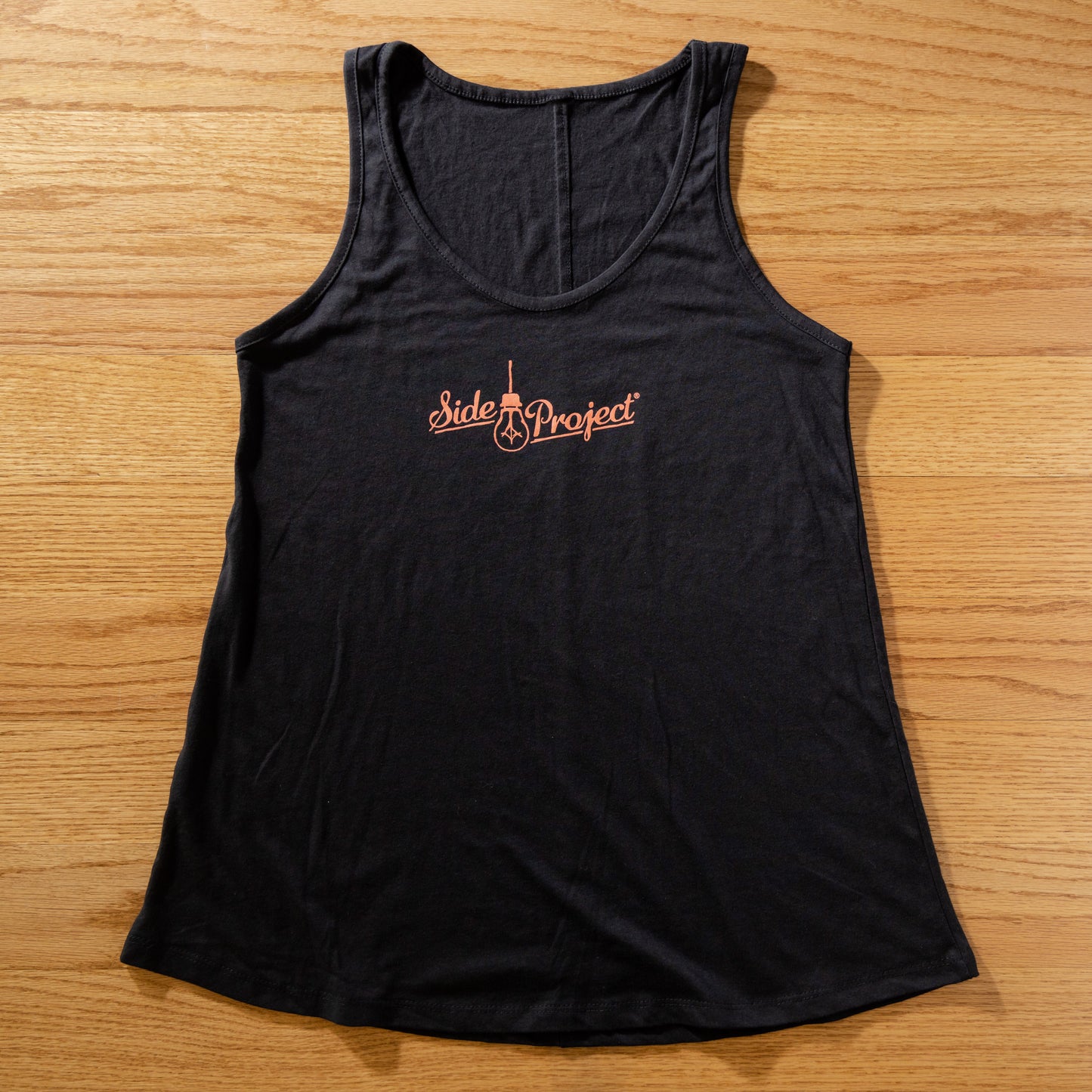 Ladies Script Logo Tank - Black